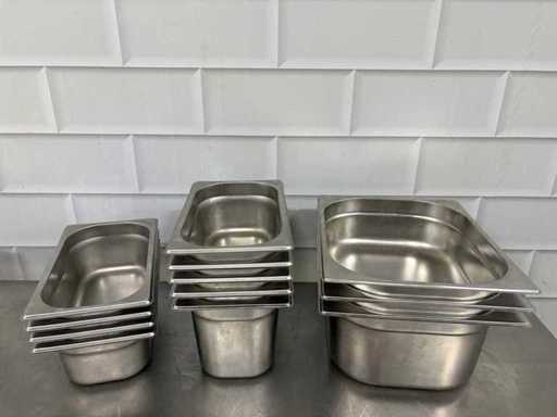Edelstahl – Gastronorm-Tablett (12x)