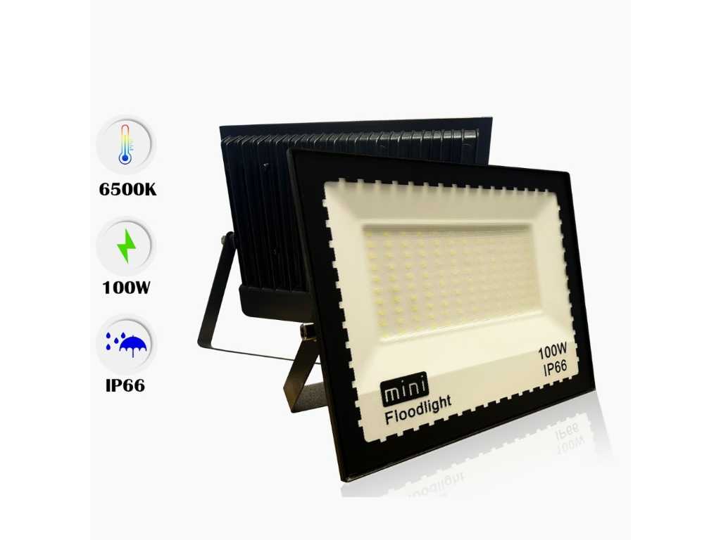 60 x LED Breedstraler 100W MINI SMD - 6500K koud wit