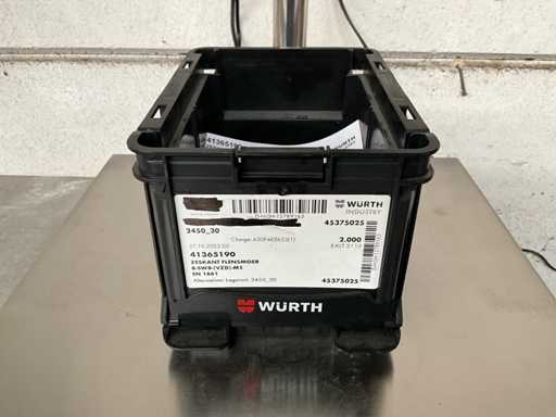 Würth 3.90 kg Hexagon flange nut M5 in stackable container