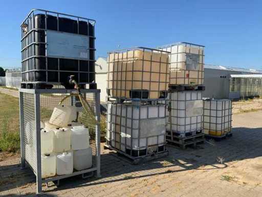 IBC-Tank inklusive Befüllplattform (6x)