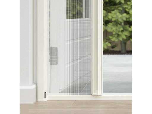 Porte moustiquaire enroulable en aluminium Fikszo 215x105cm (2x)