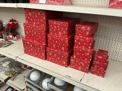 Charge von Weihnachtsverpackungsboxen. (13-fach)