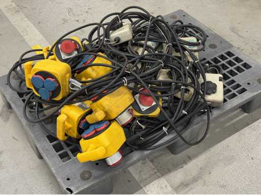   Mixed Lot CEE Power Distributors and Connection Cables
