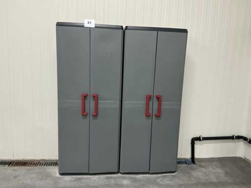 Plastic Storage Cabinet (2x)