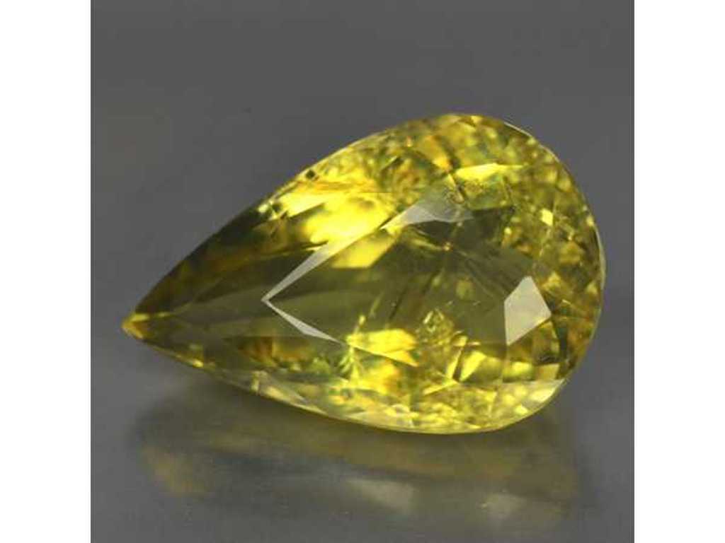 Béryl naturel (jaune - vert) 2,64 carats