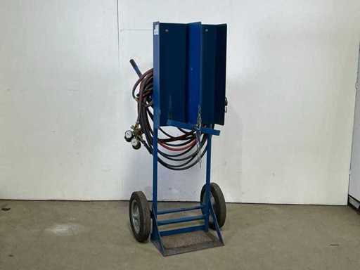 Cartouche à bouteille de gaz avec brûleur à oxycarburant