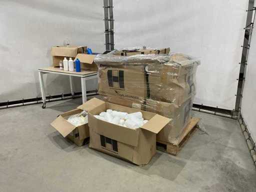 Partij plastic flessen