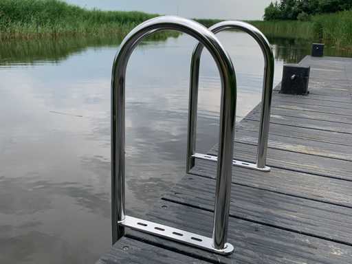 BKS ZTE - 304 - 6 steps, with non-slip holes - Swimming ladder