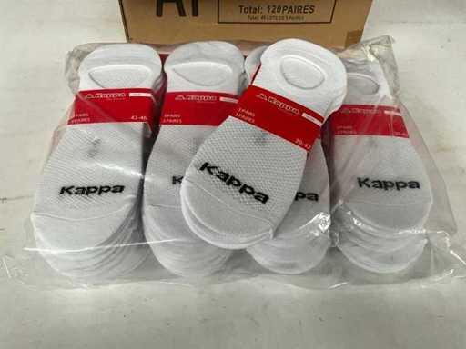 Pachet alb de șosete Kappa Sneaker de 3 piese (20x)