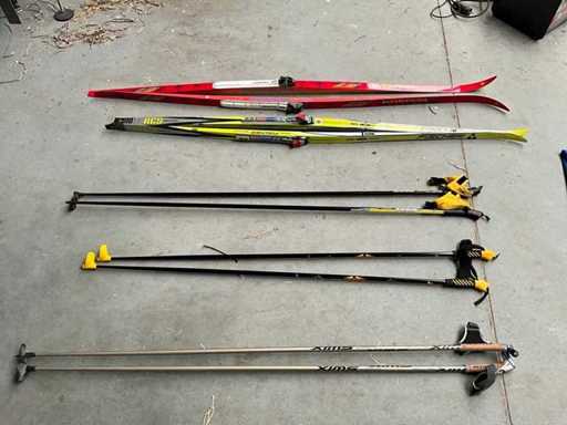 Fischer / Salomon Langlaufski’s + Yoko / Swix stokken