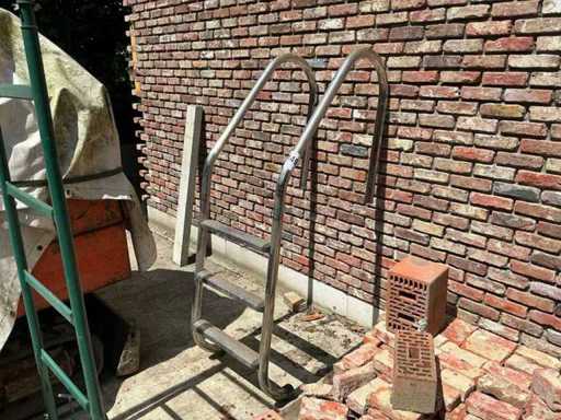 Inox zwembadladder