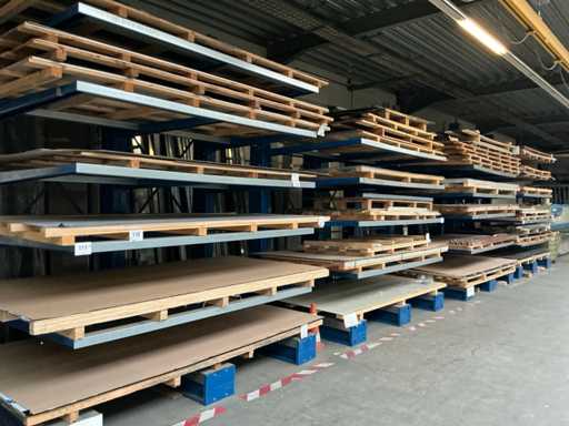 Série de plaques en aluminium et en acier inoxydable