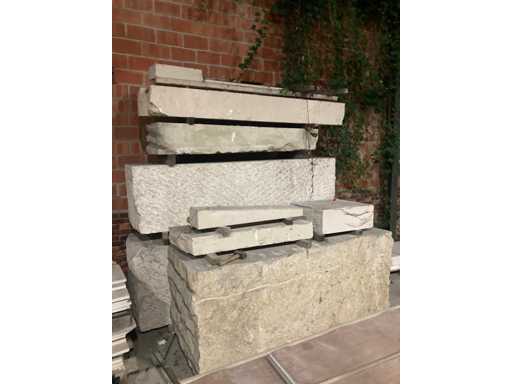 Blokken witsteen volgens beschrijving