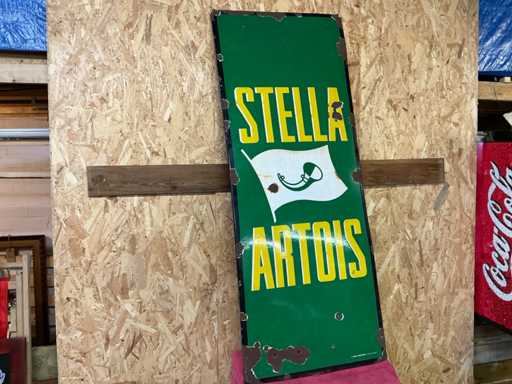 Stella Artois enamel advertising sign