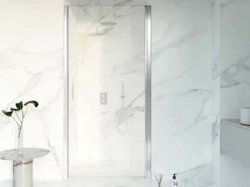 Fortifura Galeria Duschtür 100x200 Profil Sicherheitsglas Anti-Kalk-Chrom