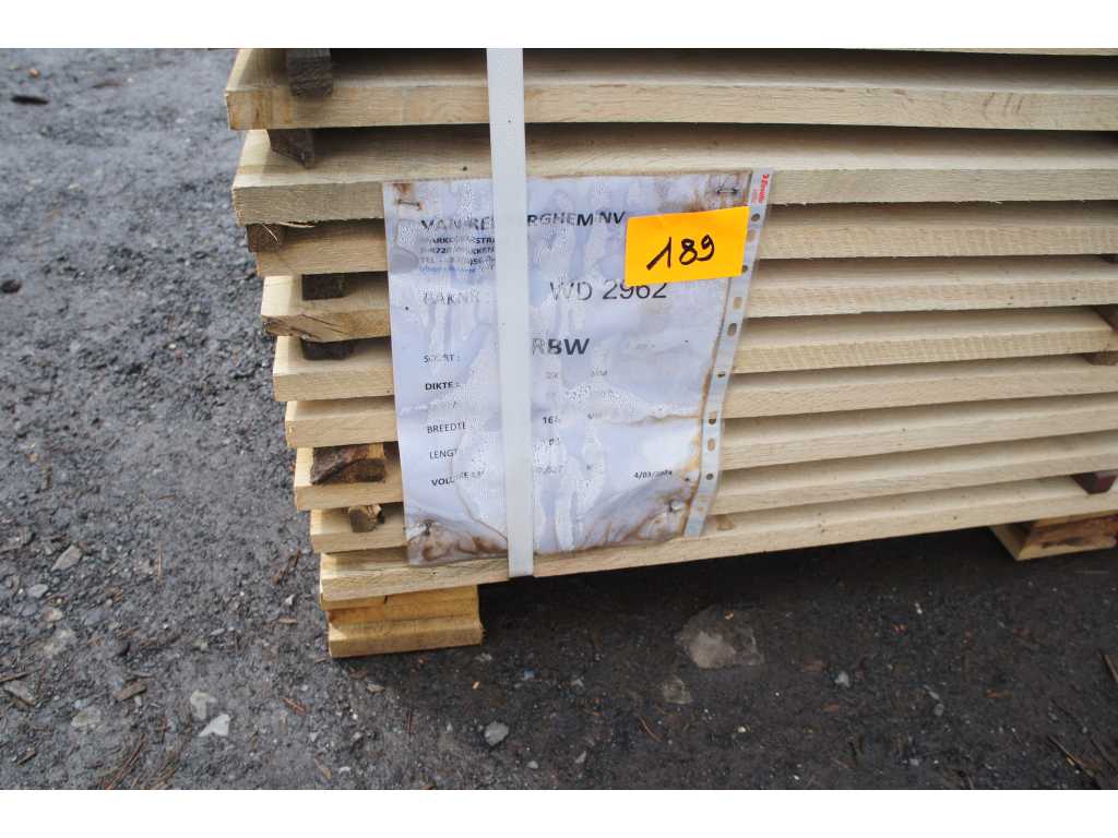 0,83 m³ Oak planks