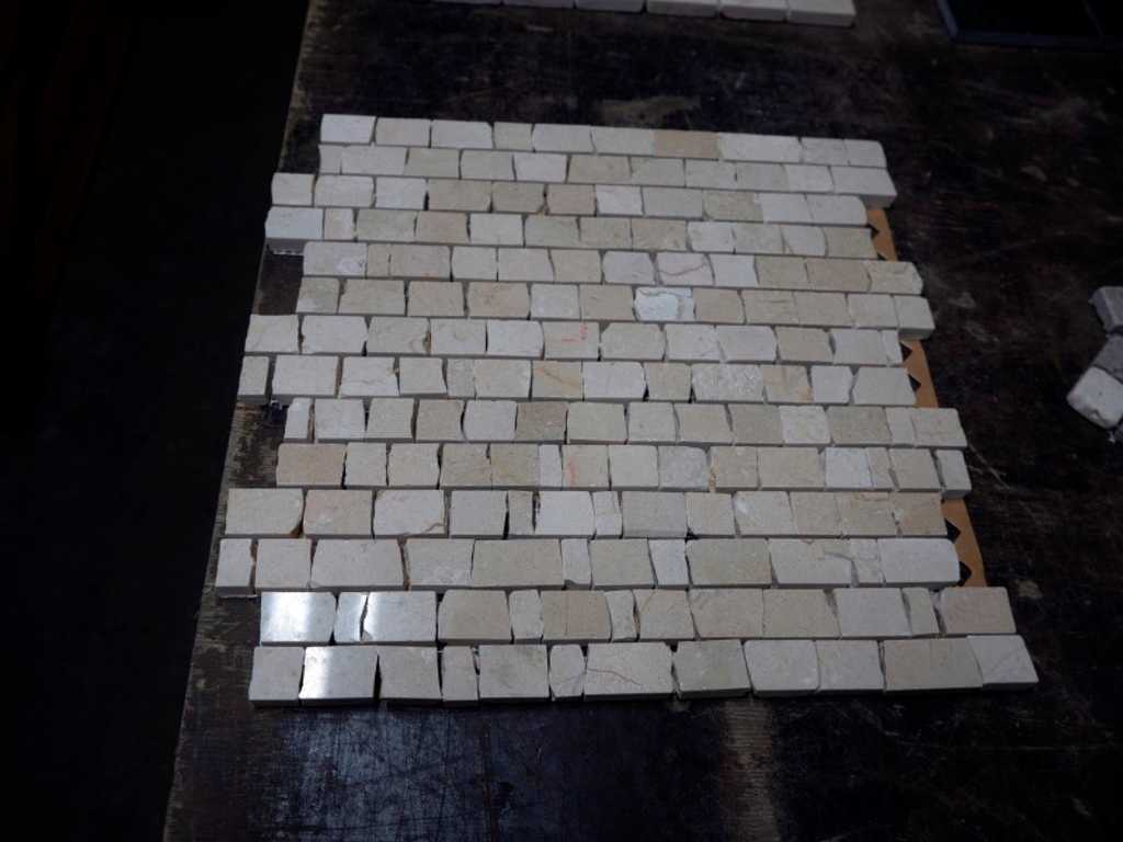Natural stone mosaic mats 9m²