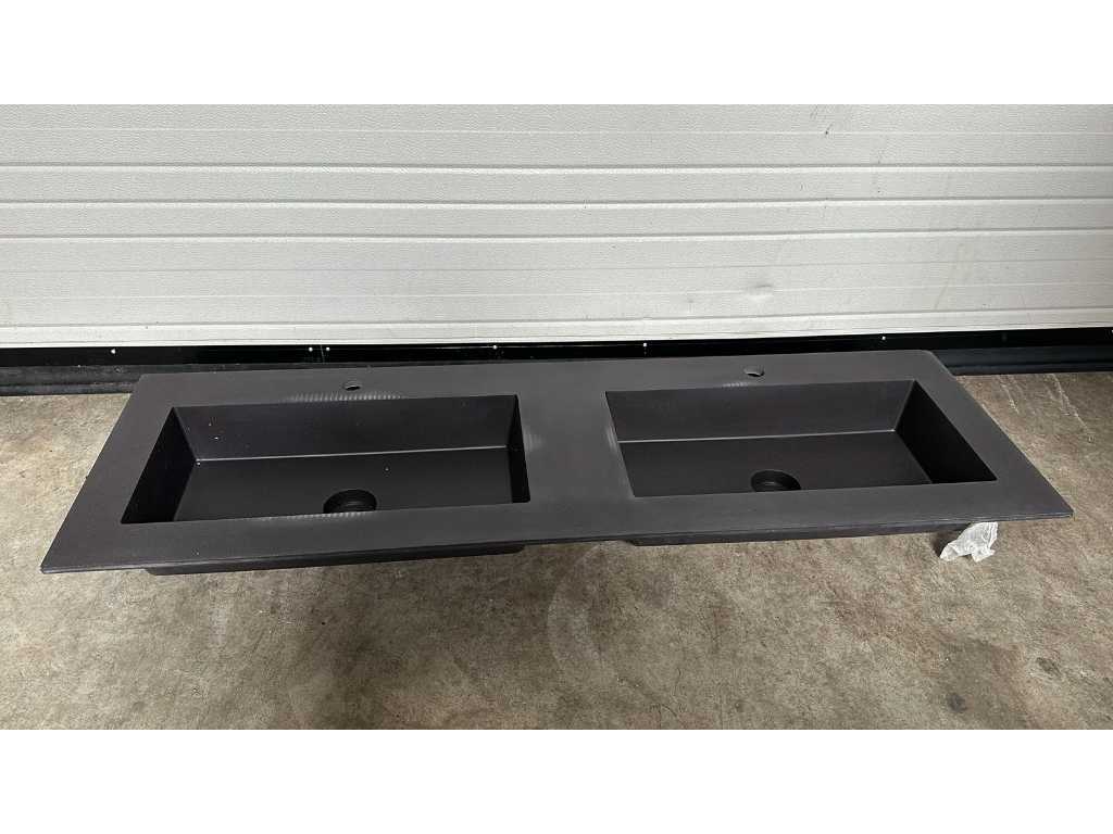 Washbasin Double Tray - Unpacked with Slightly Damaged - Sinks