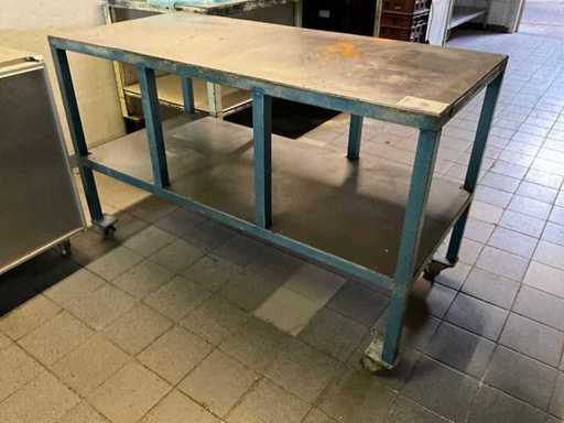 Masă de lucru din oțel inoxidabil (mobilă)