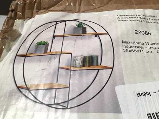MaxxHome Industriële wandrekken (2x)