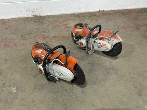 Stihl TS 410 Stone saw machine (2x)