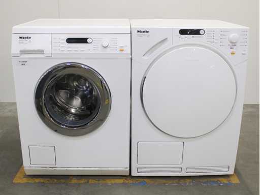 Miele W 3821 SoftCare System Wasmachine & Miele T 7744 C SoftCare System Wasdroger