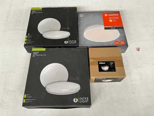 Mélange de lampes de plafond de différentes marques