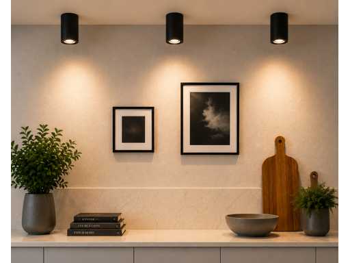 10 x Opbouw Spot Armatuur – GU10 – Zwart – IP20 – FREZYA-R