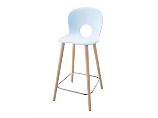 Rexite - Olivia wood XL white - Bar stool