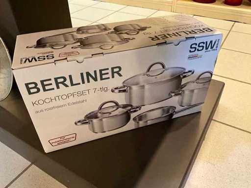 7-piece cooking pot set SSW + sauce warmers GSW