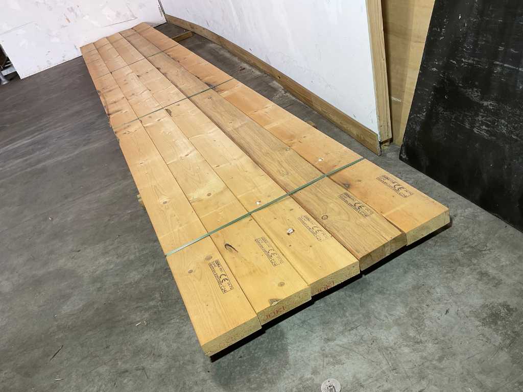 Spruce beam 660x22x7 cm (5x)
