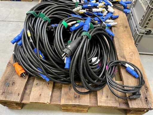 Neutrik - Großer Posten PowerCON Kabel, inkl. Patch