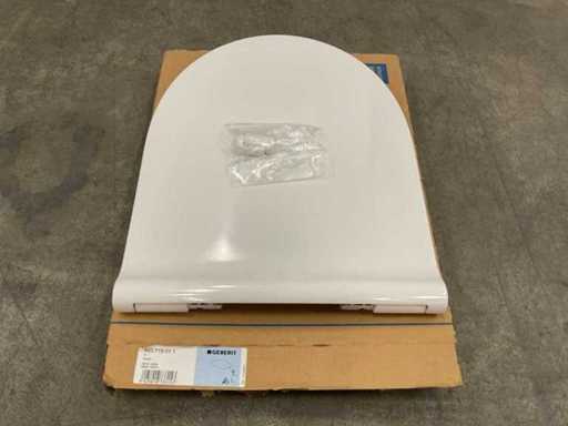 Siège de toilettes Geberit Acanto avec couvercle