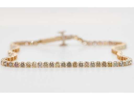 Brățară de tenis din aur 18 kt cu diamant natural CRT 2,20