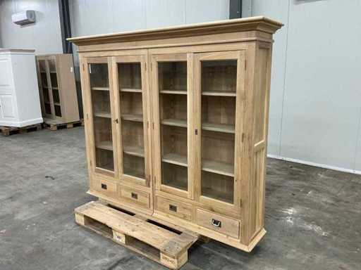Eichenvitrine oder Wandschrank 155,5x191x38cm