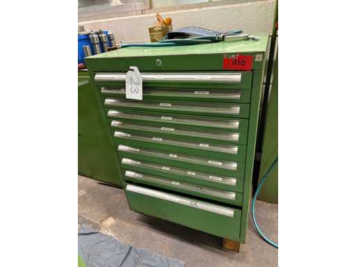   Workshop drawer cabinet with contents