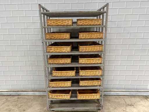 9 pezzi - Carrello di raffreddamento con cestino 14 x 