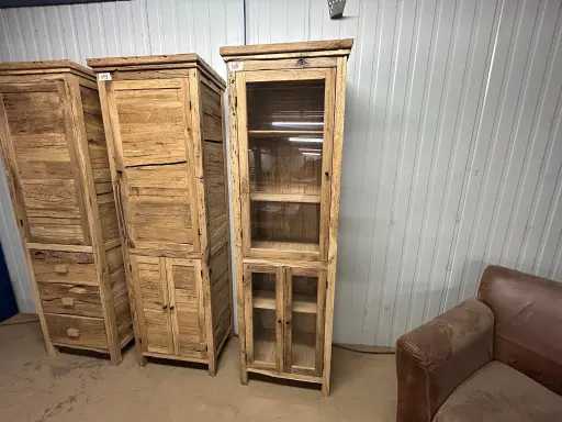 Vitrine en vieux chêne