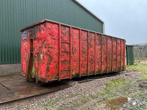 Conteneur de déchets de 40 m3 (système crochet/câble)