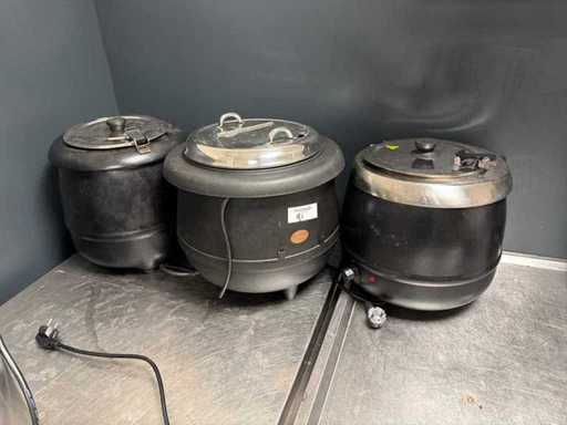 Czajniki do podgrzewania zupy (3x)