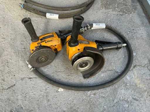 Meuleuse / ponceuse pneumatique manuelle (2x)