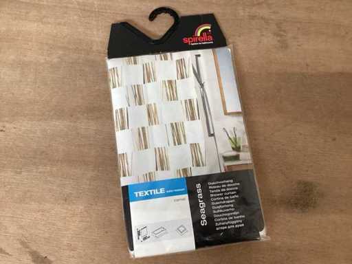 Spirella Seagrass Camel Shower Curtain 180x200 cm (77x)