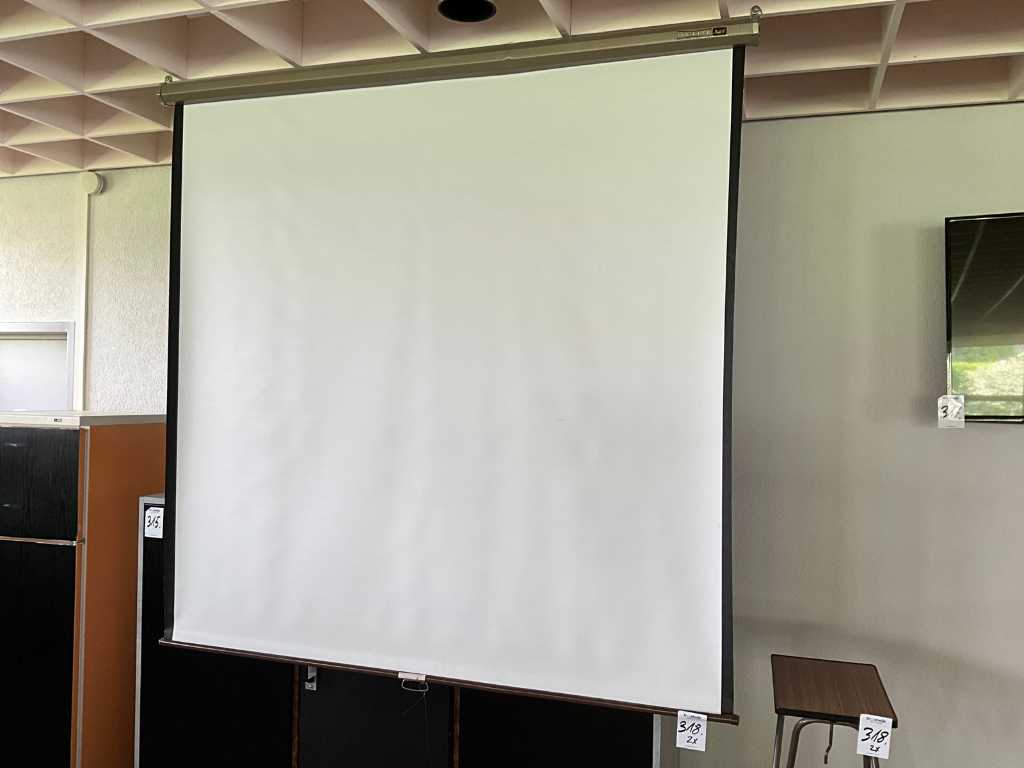 Da–Lite Screen with Projector Stand