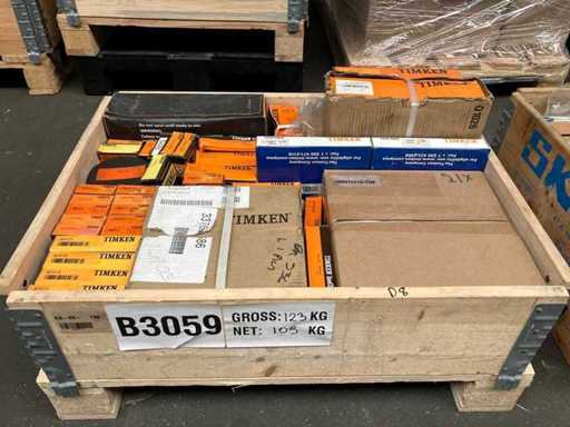 Timken - Partij lagers en lageronderdelen 109KG