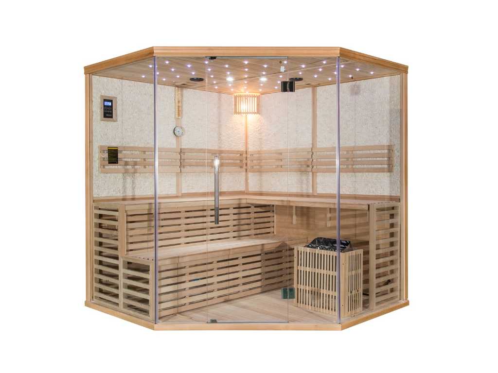 1x Luxuriously furnished Finnish sauna lounge 04