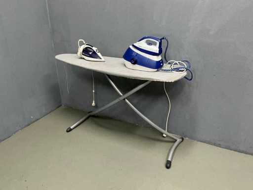 Tefal/Philips Strijkijzers met plank (3x)