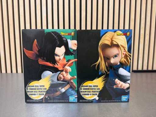 Bandai - Dragon Ball Super Android 17 & Android 18 collection figures (2x)