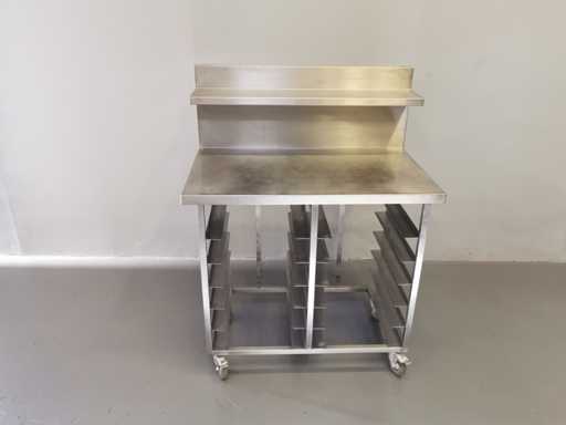 PROFFIL - Acciaio - Tavolo da lavoro in acciaio inossidabile