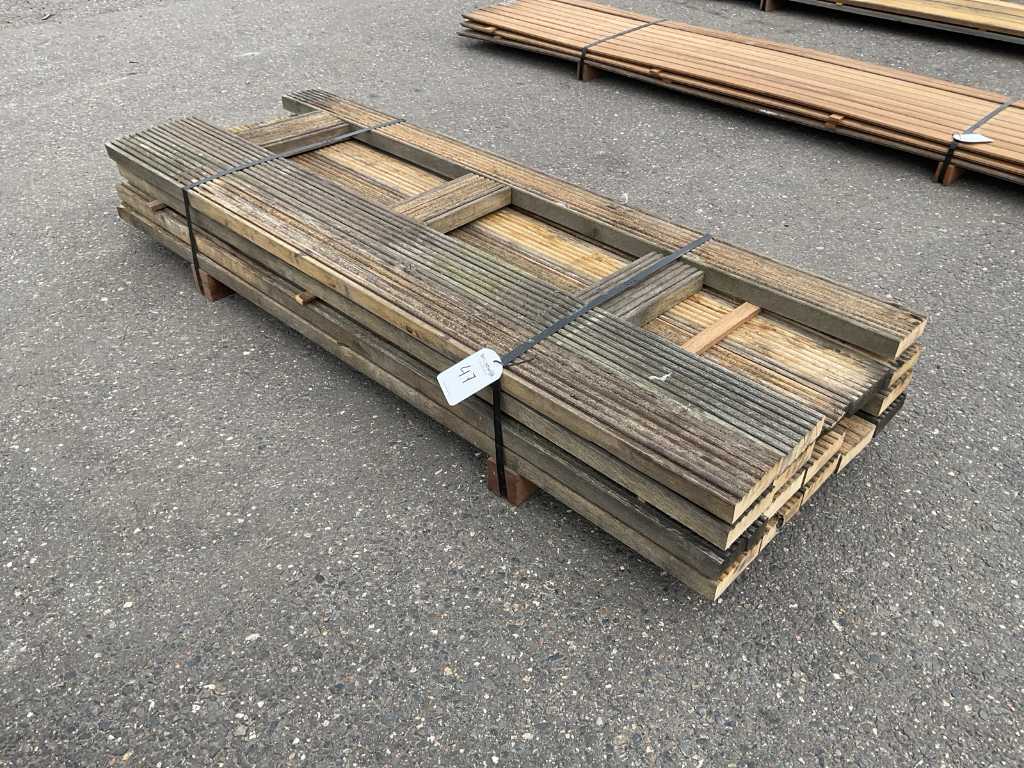 Paquet de planche de terrasse en bois dur (chêne)
