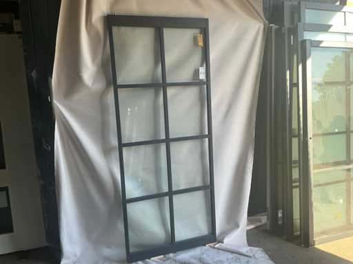 Porte pivotante noire 88x211.5cm